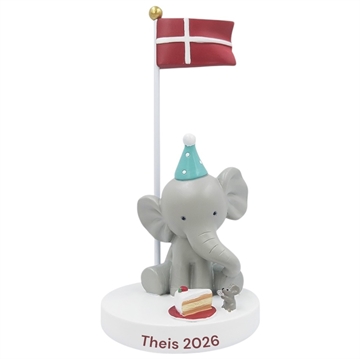 Bordflag med navn til dreng